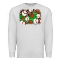Dove Grey baseball glove background Premium Sweatshirt - JahusDesignShop