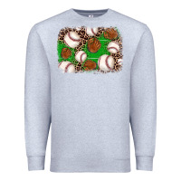 Heather Grey baseball glove background Premium Sweatshirt - JahusDesignShop