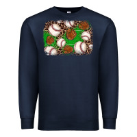 Navy baseball glove background Premium Sweatshirt - JahusDesignShop