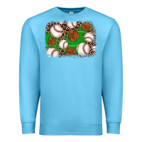 Ocean Blue baseball glove background Premium Sweatshirt - JahusDesignShop