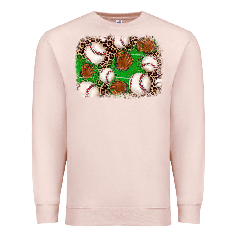 Baseball Glove Background Premium Sweatshirt by JahusDesignShop | Teevron