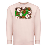 Pale Pink baseball glove background Premium Sweatshirt - JahusDesignShop