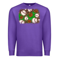 Purple baseball glove background Premium Sweatshirt - JahusDesignShop