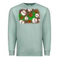 Seafoam baseball glove background Premium Sweatshirt - JahusDesignShop