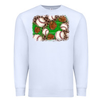 White baseball glove background Premium Sweatshirt - JahusDesignShop