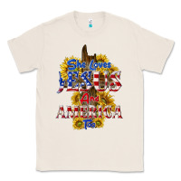 Natural she loves jesus Classic Tee - texasbilliewilder