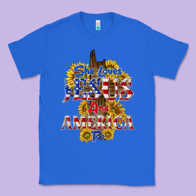 Classic Tee she loves jesus