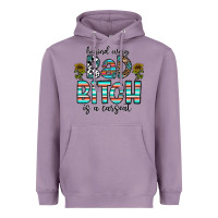 Lavender Behind Every Bad Bitch is a Carseat Heavyweight Hoodie - CowhideDigitalArt