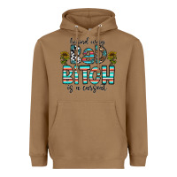 Toasted Coconut Behind Every Bad Bitch is a Carseat Heavyweight Hoodie - CowhideDigitalArt