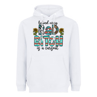 White Behind Every Bad Bitch is a Carseat Heavyweight Hoodie - CowhideDigitalArt