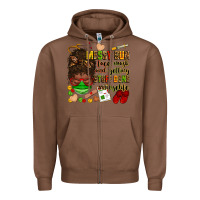 Chestnut messy bun face mask & getting stuff done  #nurselife Zipper Hoodie - Zillion Design Studio