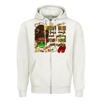 Oatmeal Heather messy bun face mask & getting stuff done  #nurselife Zipper Hoodie - Zillion Design Studio