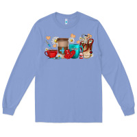 Colony Blue Nurse coffee cups Long Sleeve Tee - texasbilliewilder
