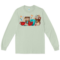 Matcha Nurse coffee cups Long Sleeve Tee - texasbilliewilder