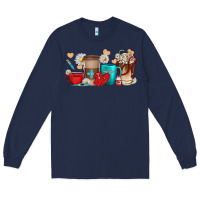 Navy Nurse coffee cups Long Sleeve Tee - texasbilliewilder