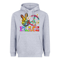 Heather Grey lgbtq peace and sembols Heavyweight Hoodie - HRA Design Shop