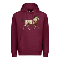 Burgundy Appaloosa Horse Premium Hoodie - LillyAllenDesigns