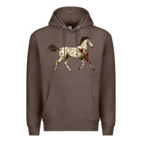 Coffee Appaloosa Horse Premium Hoodie - LillyAllenDesigns