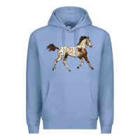 Colony Blue Appaloosa Horse Premium Hoodie - LillyAllenDesigns