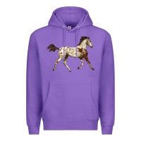 Purple Appaloosa Horse Premium Hoodie - LillyAllenDesigns