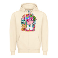 Sandshell summer unicorn tbw Zipper Hoodie - texasbilliewilder