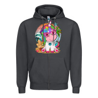 Smoke summer unicorn tbw Zipper Hoodie - texasbilliewilder