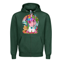 Sports Green summer unicorn tbw Zipper Hoodie - texasbilliewilder