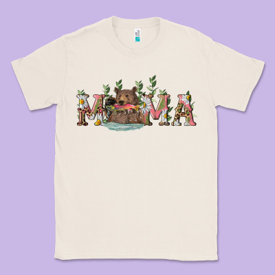 Mama With Bear And Daisy Classic Tee Designed By Ranaportraitstore