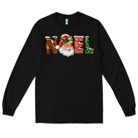 Black Western Noel Santa Claus Long Sleeve Tee - RanaPortraitStore