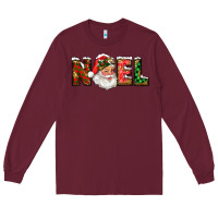 Burgundy Western Noel Santa Claus Long Sleeve Tee - RanaPortraitStore