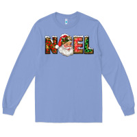 Colony Blue Western Noel Santa Claus Long Sleeve Tee - RanaPortraitStore