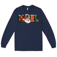 Navy Western Noel Santa Claus Long Sleeve Tee - RanaPortraitStore
