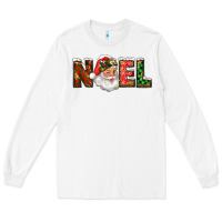 White Western Noel Santa Claus Long Sleeve Tee - RanaPortraitStore