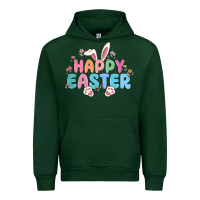 Forest Green happy easter Urban Hoodie - MaliasSmallBusiness