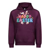 Mauve Wine happy easter Urban Hoodie - MaliasSmallBusiness