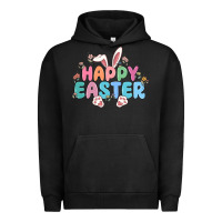Pigment Black happy easter Urban Hoodie - MaliasSmallBusiness