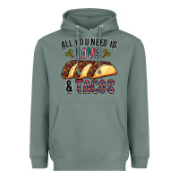 All You Need Is Love And Tacos Heavyweight Hoodie | Teevron