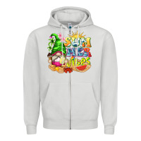Dove Grey summer vibes gnome tbw Zipper Hoodie - texasbilliewilder