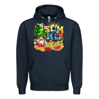 Navy summer vibes gnome tbw Zipper Hoodie - texasbilliewilder
