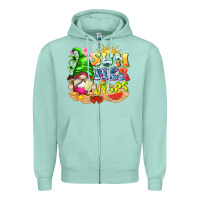 Seafoam summer vibes gnome tbw Zipper Hoodie - texasbilliewilder