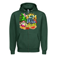 Sports Green summer vibes gnome tbw Zipper Hoodie - texasbilliewilder