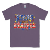 Lavender stars and striper billie wilder Classic Tee - texasbilliewilder
