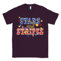 Plum stars and striper billie wilder Classic Tee - texasbilliewilder