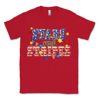 Red stars and striper billie wilder Classic Tee - texasbilliewilder