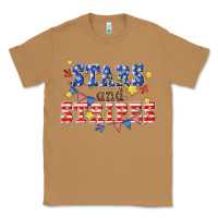 Toasted Coconut stars and striper billie wilder Classic Tee - texasbilliewilder