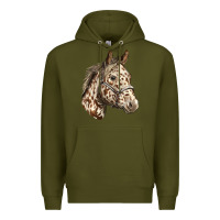 Army Green appaloosa horse Premium Hoodie - LillyAllenDesigns