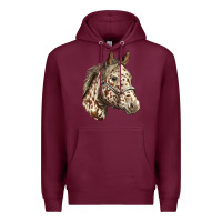 Burgundy appaloosa horse Premium Hoodie - LillyAllenDesigns