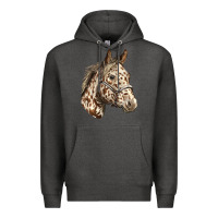 Charcoal Heather appaloosa horse Premium Hoodie - LillyAllenDesigns