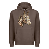 Coffee appaloosa horse Premium Hoodie - LillyAllenDesigns