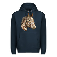 Navy appaloosa horse Premium Hoodie - LillyAllenDesigns